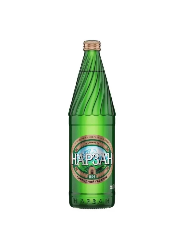 Вода питьевая Нарзан минеральная газированная бут. стекл. 0,5л