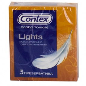 Презервативы Contex Lights особо тонкие уп.3 Презервативы Contex Lights особо тонкие уп.3