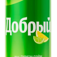 Напиток ДОБРЫЙ "Лимон-лайм" сильногазированный 0.33 л ж/б