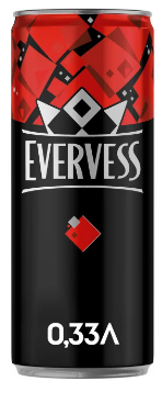 Напиток EVERVESS Напиток EVERVESS "Кола" сильногазированный 0.33 л