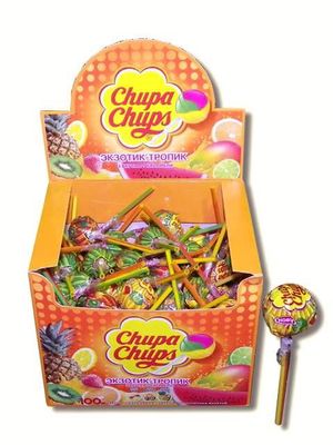 Карамель CHUPA CHUPS экзотик-тропик 12 г