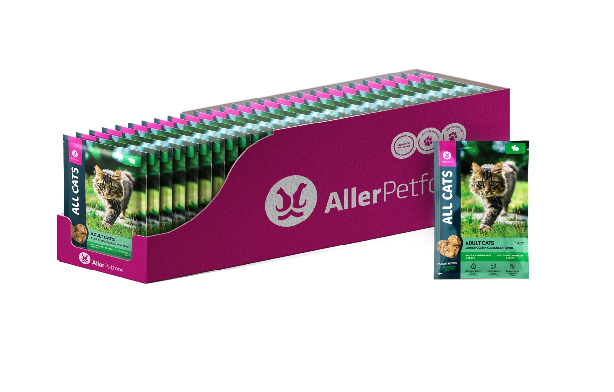 ALL CATS тефтельки с кроликом в соусе 85 г