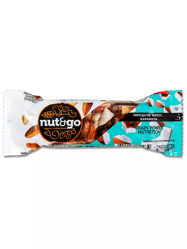 Батончик NUT AND GO миндальный с кокосом 36 г
