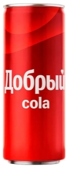Напиток ДОБРЫЙ Напиток ДОБРЫЙ "Кола" сильногазированный 0.33 л ж/б