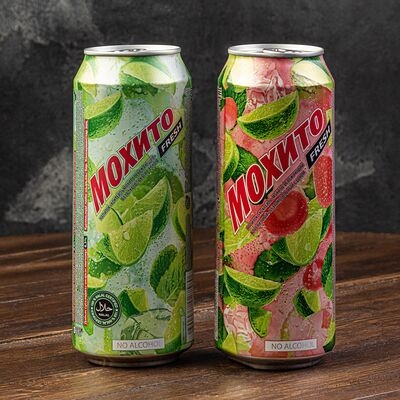 Напиток Мохито клубника /лайм 0,45л ж/б Напиток Мохито клубника /лайм 0,45л ж/б