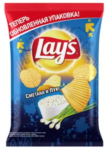 Чипсы LAYS сметана и лук 70 г Чипсы LAYS сметана и лук 70 г