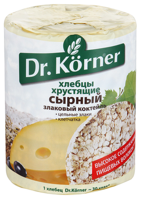 Хлебцы DR. KORNER "Злаковый коктейль" сырный 100 г