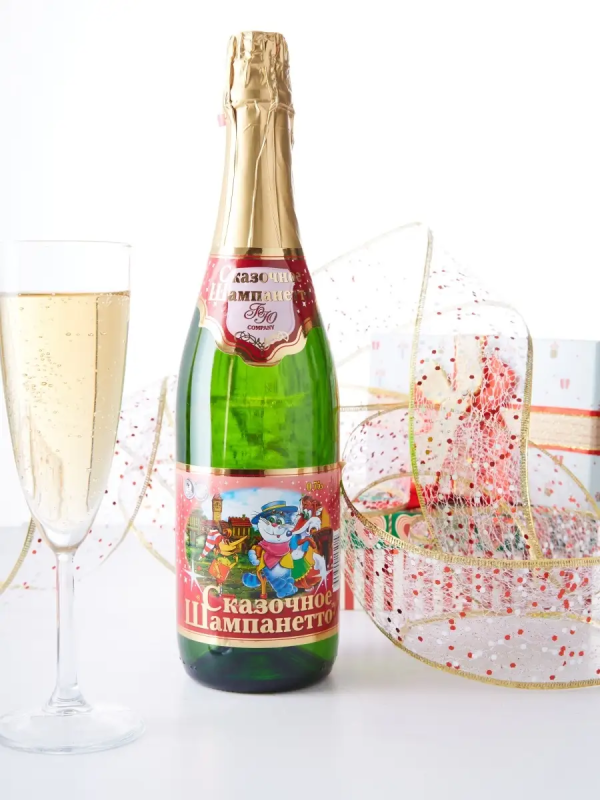 Напиток Напиток "Сказочное Шампанетто" детское шампанское Дюшес сильногазированный 0.75 л