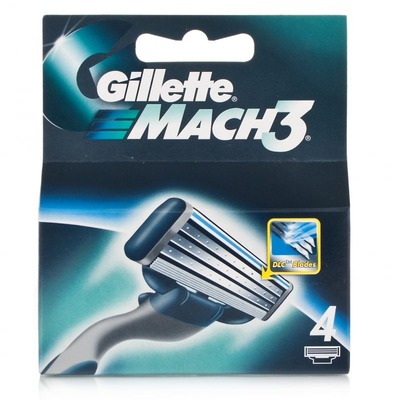 Кассета сменная GILLETTE Кассета сменная GILLETTE "Mach3" 4 шт.