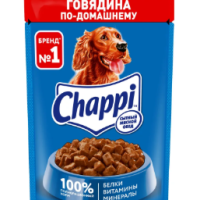 CHAPPI "Сытный мясной обед" говядина по-домашнему 85 г