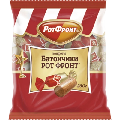 Конфеты РОТ ФРОНТ "Батончики" неглазированные 250 г