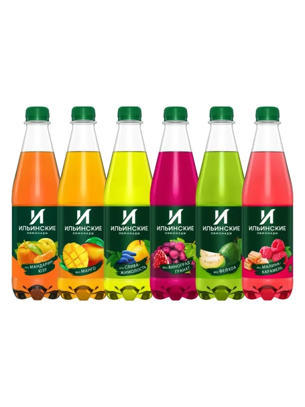 Напиток ИЛЬИНСКИЕ ЛИМОНАДЫ "Mango" сильногазированный 0.48 л
