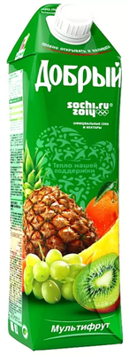 Нектар ДОБРЫЙ мультифрукт 1 л Нектар ДОБРЫЙ мультифрукт 1 л