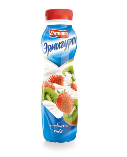 Йогурт питьевой ЭРМИГУРТ клубника-киви 290 мл 1,2%