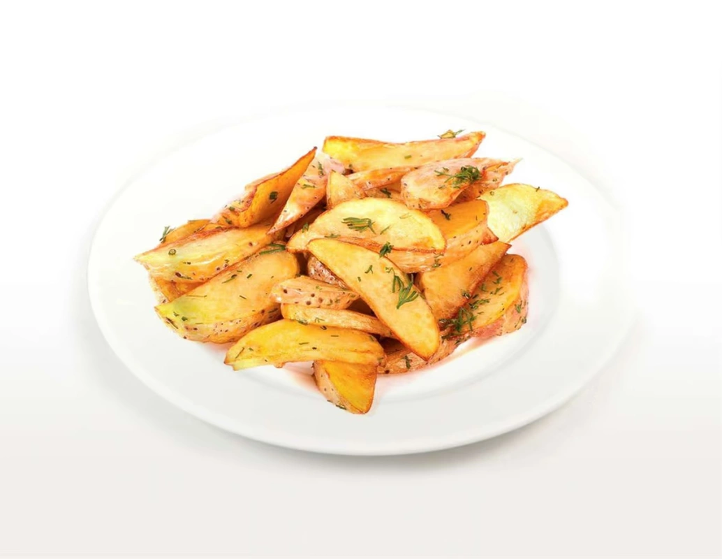 Картофельные дольки с чесноком и зеленью 150 гр