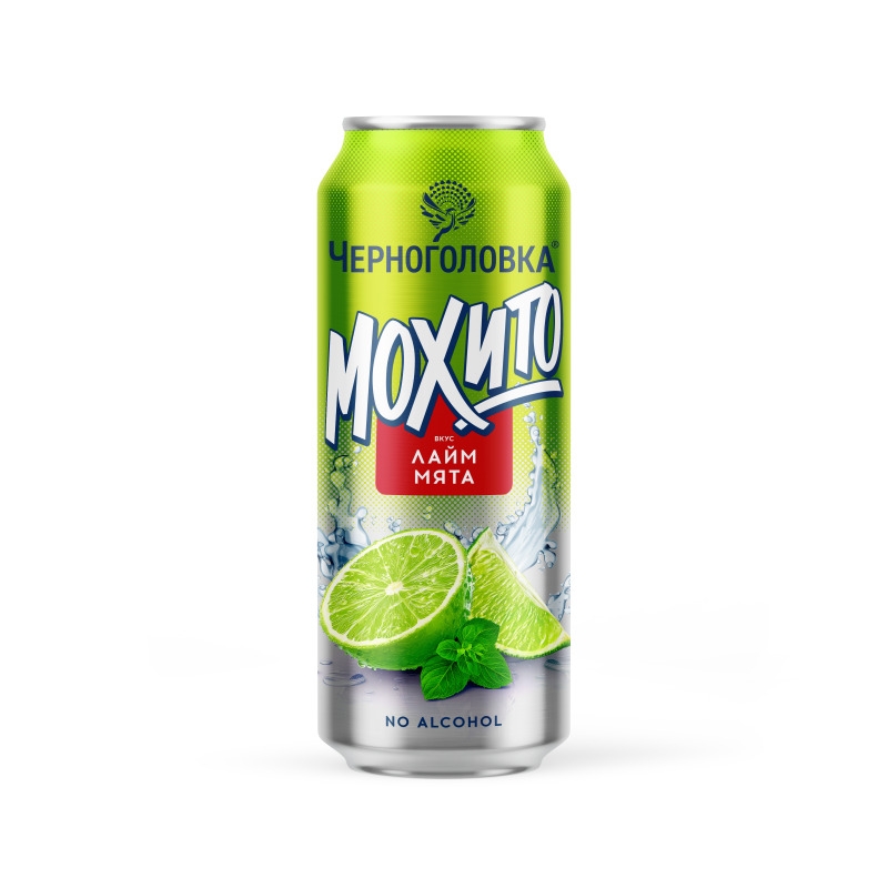 Напиток ЧЕРНОГОЛОВКА "Мохито" сильногазированный 0.5 мл