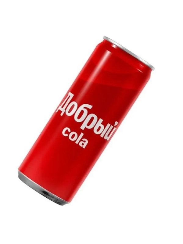 Напиток ДОБРЫЙ "Кола" сильногазированный 0.33 л ж/б