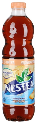 Холодный чай LIPTON чёрный персик 1.5 л
