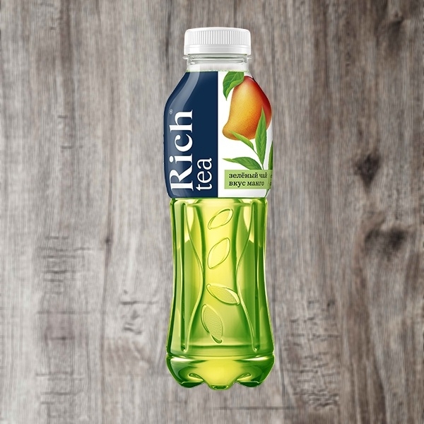 Холодный чай RICH зелёный со вкусом манго 0.5 л