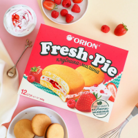 Пирожное ORION "Fresh Pie"  бисквитное с клубнично-малиновой начинкой 300 г