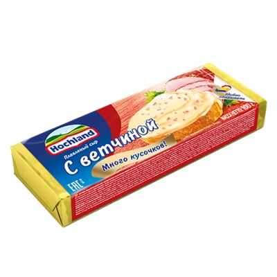 Сыр HOCHLAND плавленый с ветчиной 100 г 35%