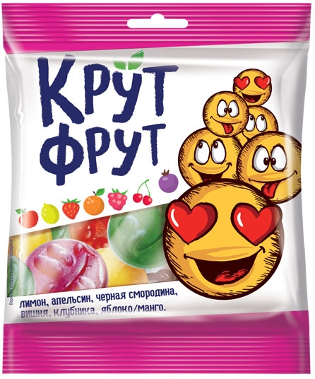 Мармелад жевательный КРУТ ФРУТ "Смайлики" 70 г