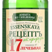 Вода минеральная РЕЦЕПТ ОТ ПРИРОДЫ "Ессенская Нагутская-17" природная лечебная газированная 1.45 л