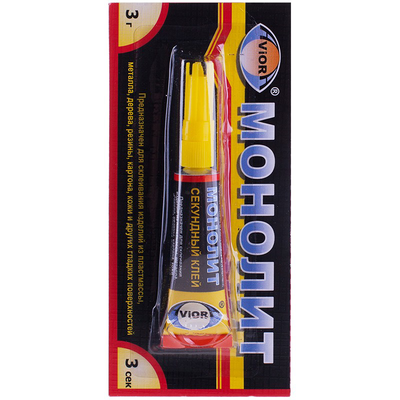 Клей AVIORA "Монолит" секундный 3 г