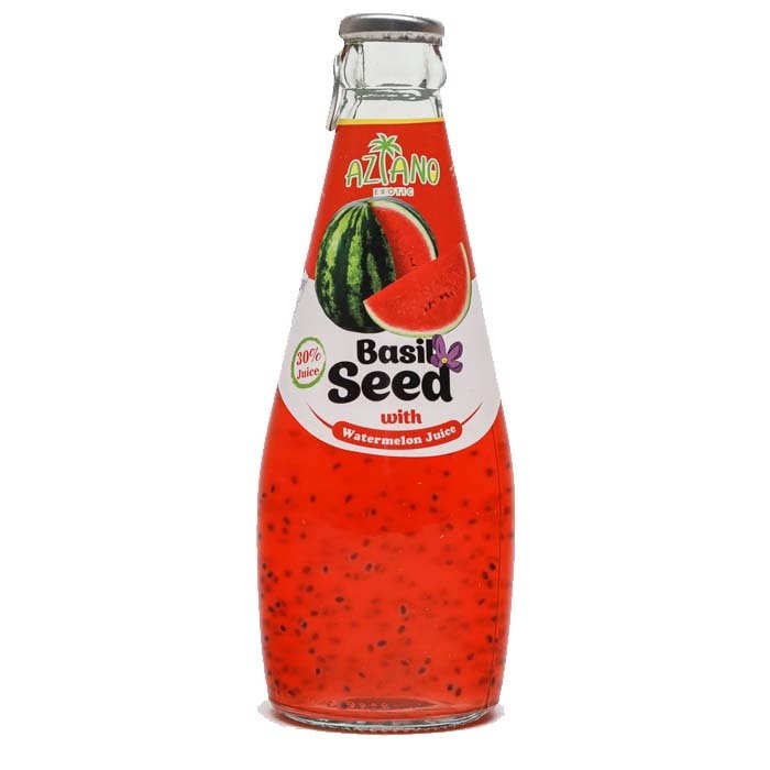 Нектар AZIANO "Basil Seed" арбуз с семенами базилика 290 мл