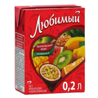 Нектар ЛЮБИМЫЙ "Тропический микс" 0.2 л