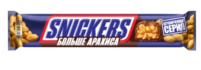 Батончик SNICKERS "Больше арахиса" шоколадный 87 г