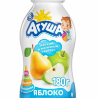 Йогурт АГУША "Яблоко-груша" фруктовый 180 мл 2,7%