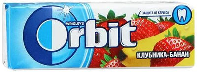 Резинка жевательная Orbit Клубника-банан