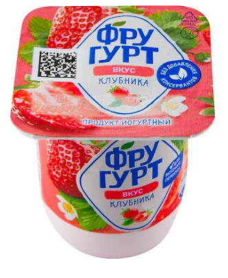 Йогурт ФРУГУРТ со вкусом клубники 115 г 2,5 %