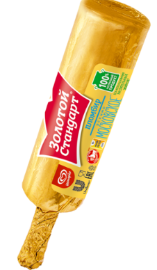 Мороженое ЗОЛОТОЙ СТАНДАРТ "Эскимо Московское" пломбир в шоколадной глазури 80 г