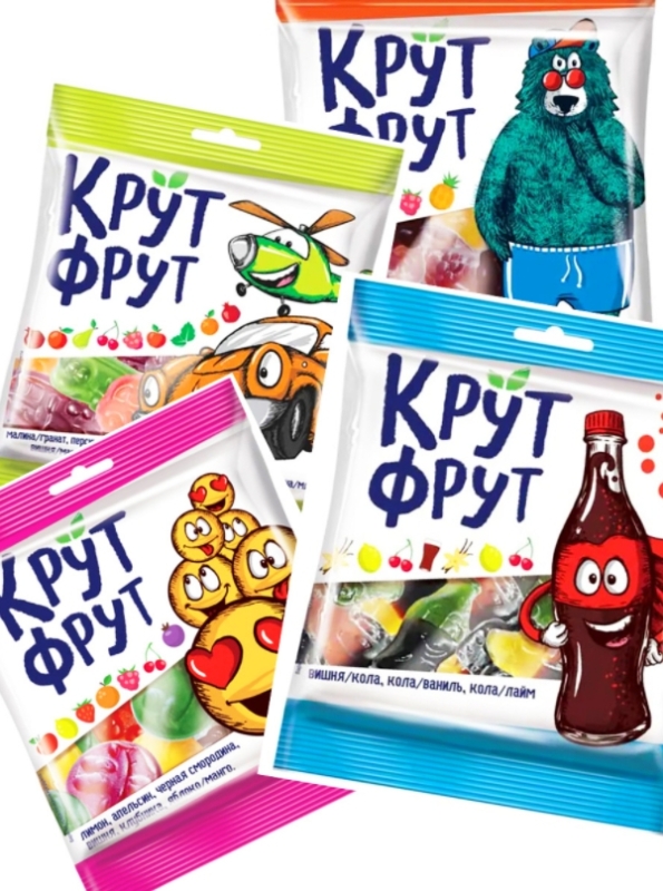 Мармелад жевательный КРУТФРУТ "Паук" 100 г