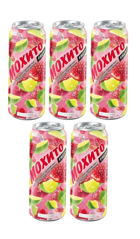 Напиток МОХИТО FRESH "Освежающий гранат"  среднегазированный 0.45 л