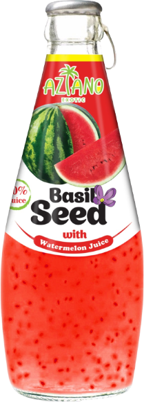 Нектар AZIANO "Basil Seed" арбуз с семенами базилика 290 мл