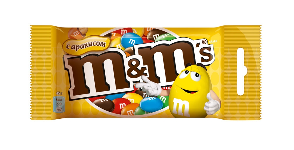 Драже M&MS шоколадное с арахисом 80 г
