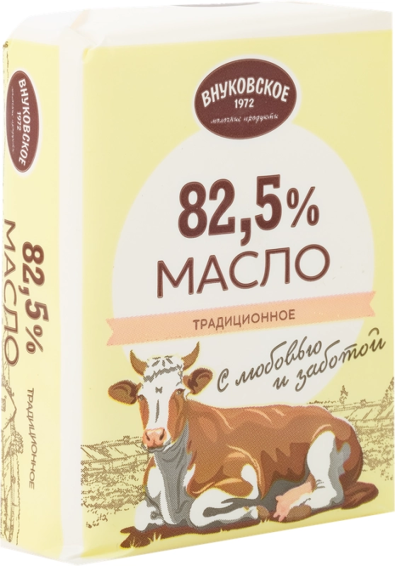 Масло сливочное ВНУКОВСКОЕ Масло сливочное ВНУКОВСКОЕ "Традиционное" 180 г 82,5%