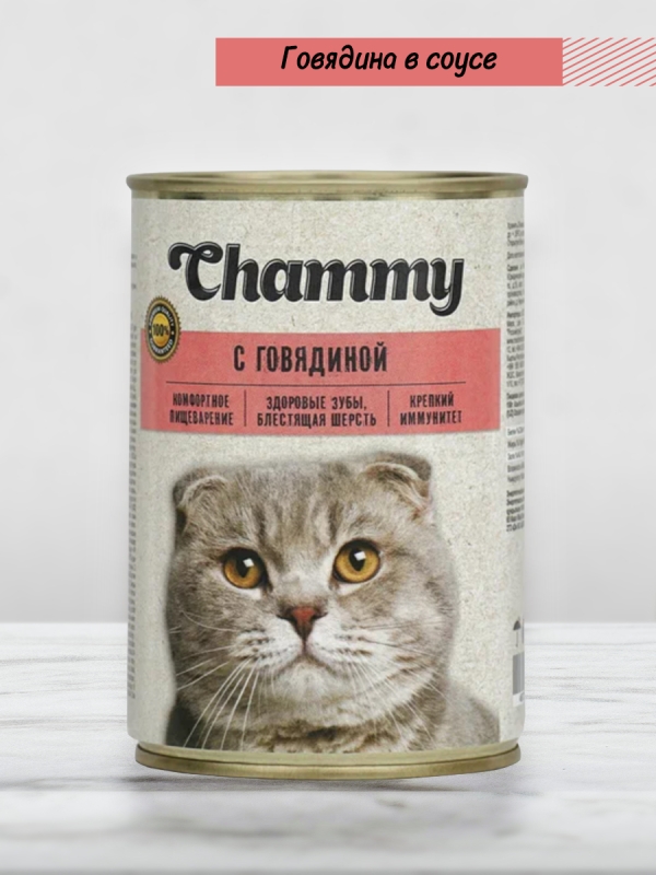 CHAMMY с говядиной в соусе 415 г CHAMMY с говядиной в соусе 415 г