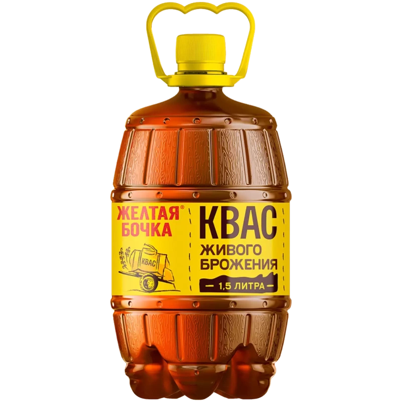 Квас "Желтая бочка" 1.5 л