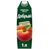 Нектар ДОБРЫЙ персик-яблоко 1 л