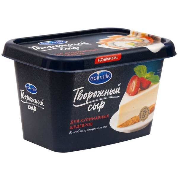 Сыр ЭКОМИЛК творожный 200 г 60% Сыр ЭКОМИЛК творожный 200 г 60%