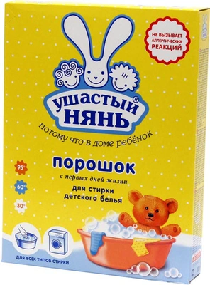 Порошок стиральный УШАСТЫЙ НЯНЬ для стирки детского белья 400 г