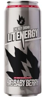 Напиток энергетический LIT ENERGY "Raspberry" со вкусом малины 0.45 л