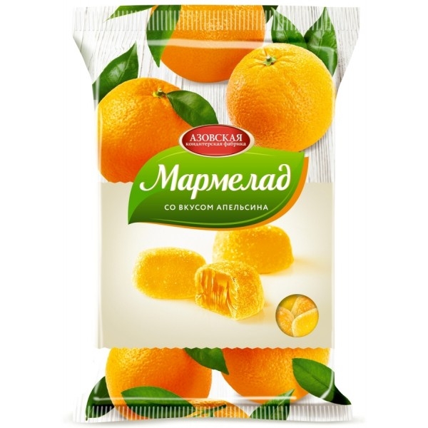 Мармелад АЗОВСКАЯ КФ со вкусом апельсина 300 г
