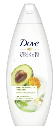 Крем-гель для душа DOVE "Ритуал красоты. Питание" авокадо и календула 250 мл