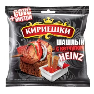 Сухарики КИРИЕШКИ ржаные шашлык с кетчупом 60 г
