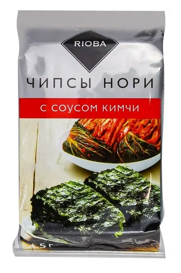 Чипсы-нори НОРИ RIOBA с соусом кимчи 4.5 г